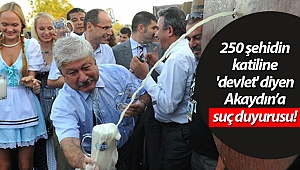 250 şehidin katiline 'devlet' diyen Akaydın'a suç duyurusu!