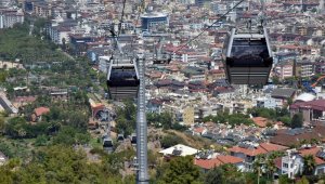 Alanya Teleferik ilk gününde rekor yolcu taşıdı (videolu)