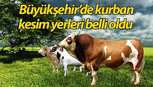 Büyükşehir’de kurban kesim yerleri belli oldu