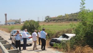 Kontrolden çıkan araç şarampole yuvarlandı: 1 yaralı