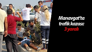 Manavgat'ta trafik kazası: 3 yaralı