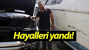 Mobilya ustasının hayalleri yandı (Videolu)