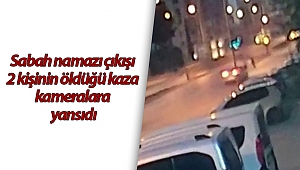 Sabah namazı çıkışı 2 kişinin öldüğü kaza kameralara yansıdı (Videolu)