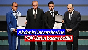 Akdeniz Üniversitesi'ne YÖK Üstün başarı ödülü