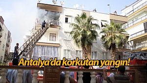 Antalya'da ev yangını korkuttu (Videolu)