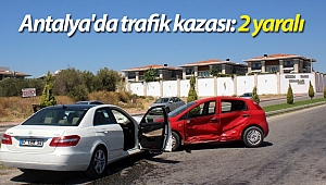 Antalya'da trafik kazası: 2 yaralı
