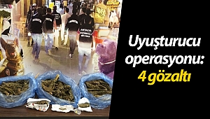 Antalya'da uyuşturucu operasyonu: 4 gözaltı