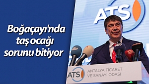 Boğaçayı'nda taş ocağı sorunu bitiyor