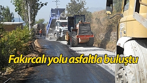 Fakırcalı yolu asfaltla buluştu