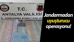 Jandarmadan uyuşturucu operasyonu