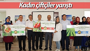 Kumluca'da kadın çiftçiler yarıştı