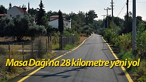 Masa Dağı'na 28 kilometre yeni yol