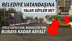 Muratpaşa Belediyesi'nden vatandaşına asfalt yalanı...