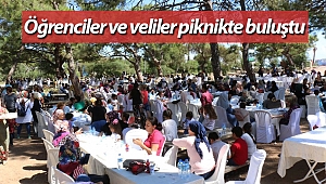 Öğrenciler ve veliler piknikte buluştu
