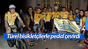 Türel bisikletçilerle pedal çevirdi