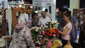 YÖREX'te Alanya İpeği ve muz lifi dokumaları tanıtıldı