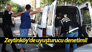 Zeytinköy'de 300 polisle uyuşturucu denetimi (Videolu)
