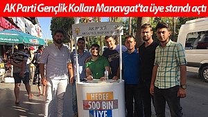 AK Parti Gençlik Kolları Manavgat'ta üye standı açtı