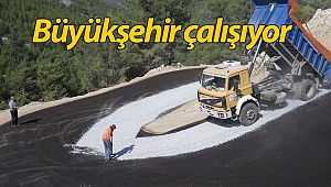 Alanya Yalçı yoluna asfalt