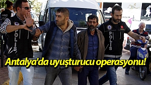 Antalya'da uyuşturucu operasyonu! (Videolu)