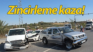 Antalya'da zincirleme kaza: 1 yaralı!