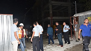 Beton dökülürken iskele çöktü; 7 işçi yaralandı