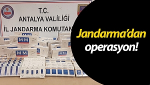 Jandarma'dan kaçak içki, kaçak sigara ve uyuşturucu operasyonu! 