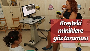 Kreşteki miniklere göz taraması