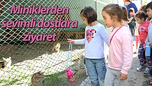 Miniklerden sevimli dostlara ziyaret