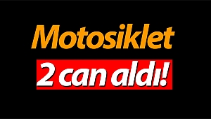 Motosiklet şarampole devrildi: 2 ölü!