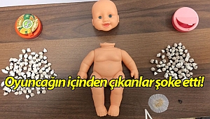 Oyuncak bebeğin içine bakan polis şaşkına döndü! (Videolu)