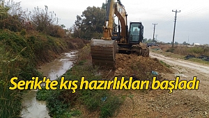 Serik'te kış hazırlıkları başladı