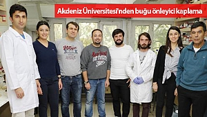 Akdeniz Üniversitesi'nden buğu önleyici kaplama 