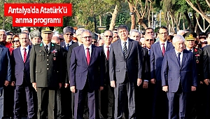 Antalya'da Atatürk'ü anma programı