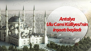 Antalya'nın en büyük camisinde çalışmalar devam ediyor