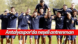 Antalyaspor'da neşeli antrenman