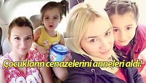 Babaları tarafından öldürülen çocukların cenazelerini anneleri aldı!