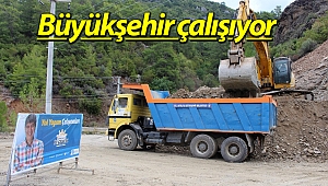 Gazipaşa'nın grup yollarında çalışma
