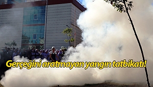 Hastanede gerçeğini aratmayan yangın tatbikatı! (Videolu)