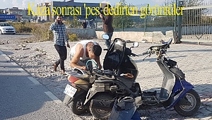 Kaza sonrası 'pes' dedirten görüntüler