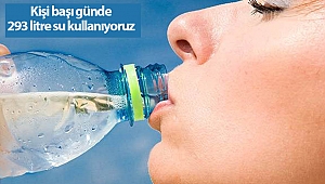 Kişi başı günde 293 litre su kullanıyoruz 