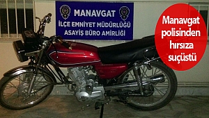 Manavgat polisinden hırsıza suçüstü