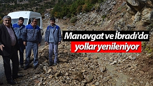 Manavgat ve İbradı'da yollar yenileniyor