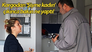 Şişme kadın beklerken yanlış ürün geldi, kargo görevlisini gasp etti!
