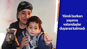  Yürek burkan yaşama vatandaşlar duyarsız kalmadı (videolu)