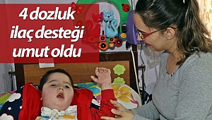 4 dozluk ilaç desteği umut oldu (Videolu)