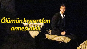 Alkollü genci ölümün kıyısından annesi aldı! (Videolu)
