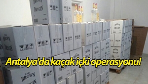 Antalya'da kaçak içki operasyonu! (Videolu)