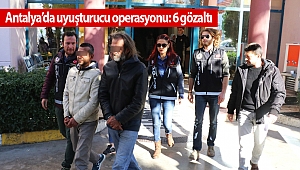 Antalya'da uyuşturucu operasyonu: 6 gözaltı  (videolu)
