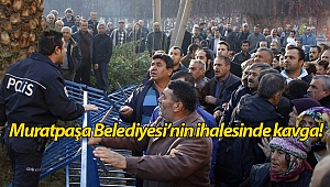Arsa ihalesinde demir bariyerler havada uçuştu